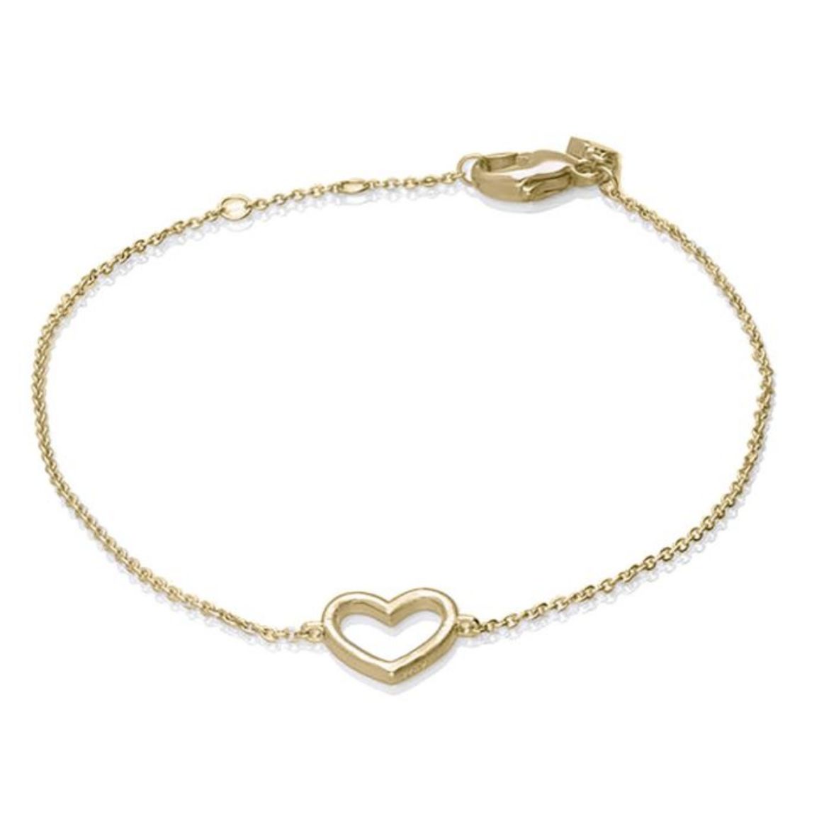 Picture of Plain Open Heart Bracelet Gold
