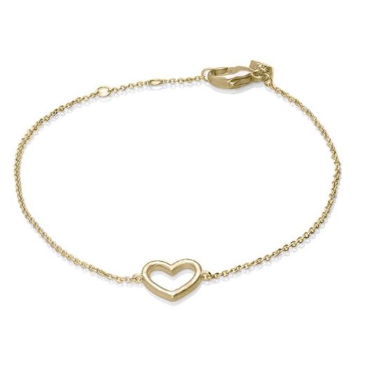 Picture of Plain Open Heart Bracelet Gold