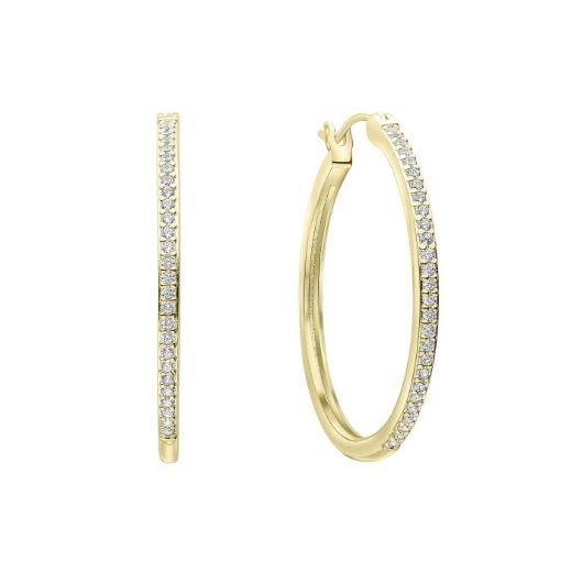 Picture of 33mm Large Hoop Earrings in Gold 