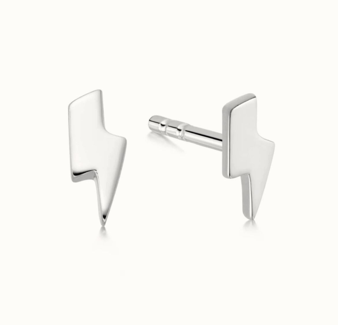 Picture of Lightening Bolt Silver Stud Earrings