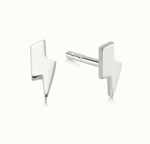 Picture of Lightening Bolt Silver Stud Earrings