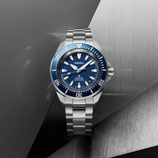 Picture of Seiko Prospex 4R Compact Mechanical Diver’s Watch in Cobalt Blue