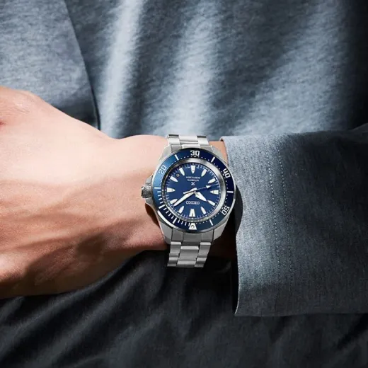 Picture of Seiko Prospex 4R Compact Mechanical Diver’s Watch in Cobalt Blue