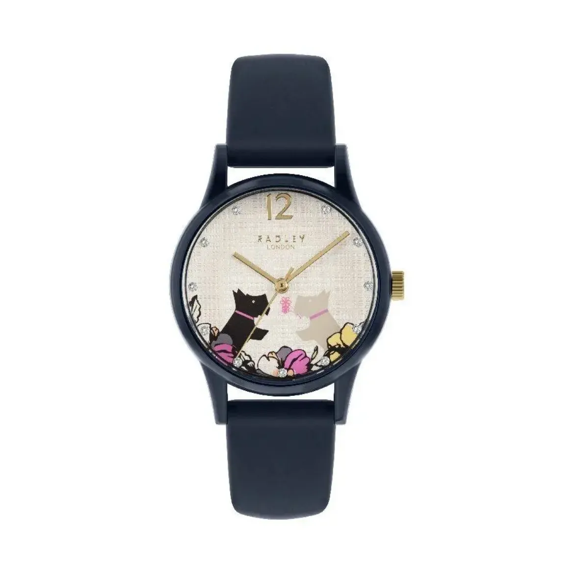 Picture of Say It With Flowers Navy Resin Strap Watch