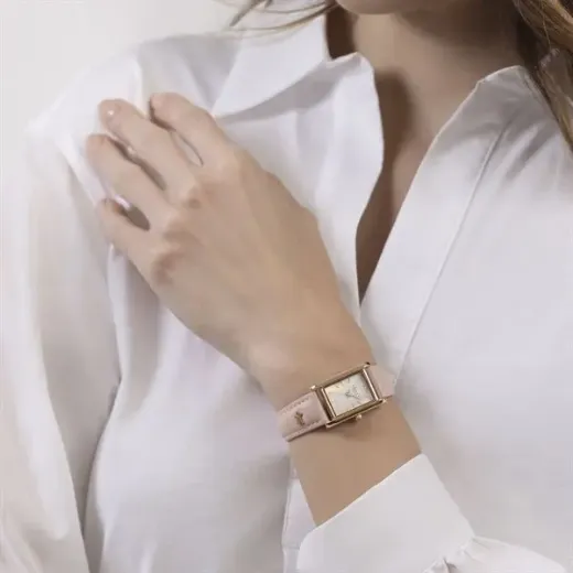 Picture of Mother of Pearl Dial Pink Strap Watch 