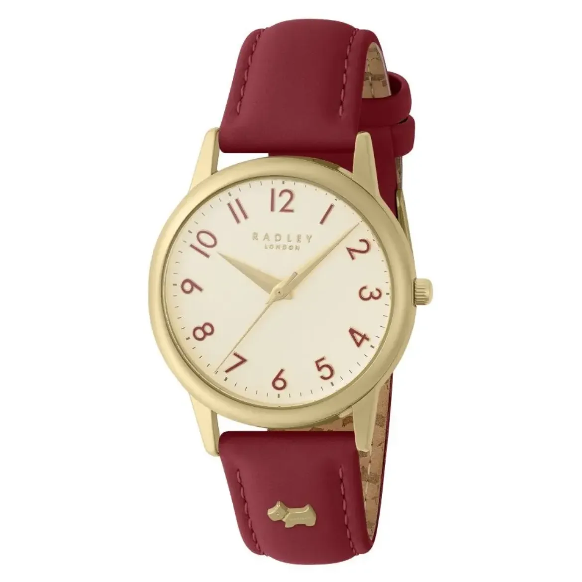 Picture of Southwark Park Red Leather Strap Watch