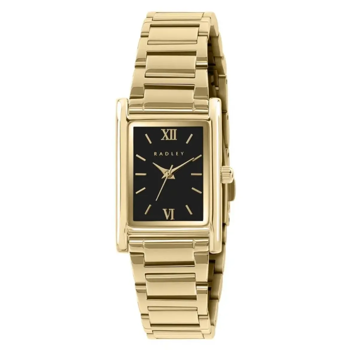 Picture of lack Rectangular Dial Gold Watch 