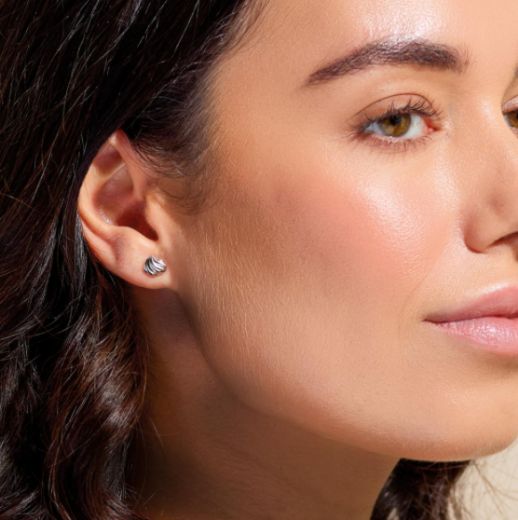 Picture of Océane Shell Echo Petite Rounded Stud Earrings