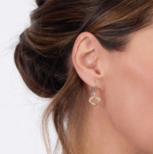 Picture of Alicia Golden Petite Drop Earrings