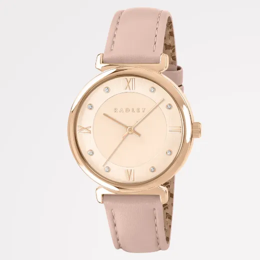 Picture of Roman Crescent Rose Gold Watch 