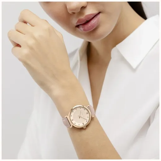 Picture of Roman Crescent Rose Gold Watch 