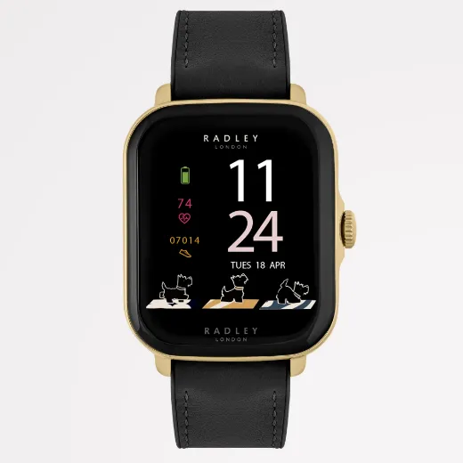 Picture of Radley Series 20 Smart Calling Watch Black Leather Strap