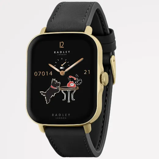 Picture of Radley Series 20 Smart Calling Watch Black Leather Strap