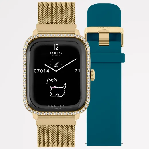Picture of Series 20 Deepsea Blue and Gold Plate Mesh Strap Set 