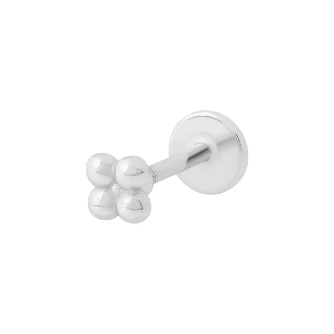 Picture of Solder Dot Flat Back Labret Stud - Silver