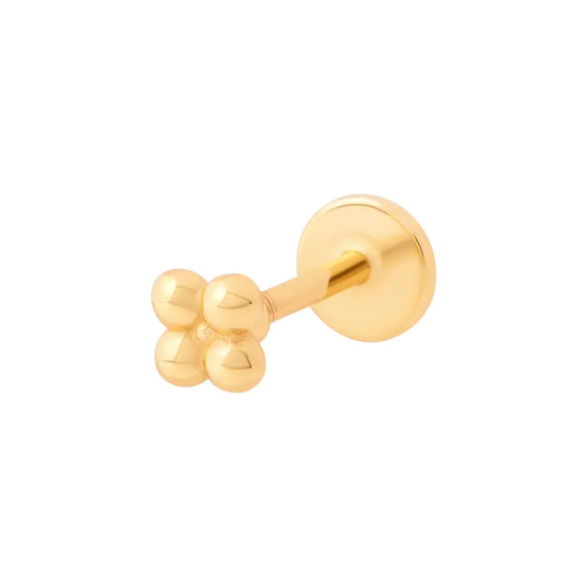 Picture of Solder Dot Flat Back Labret Stud - Gold