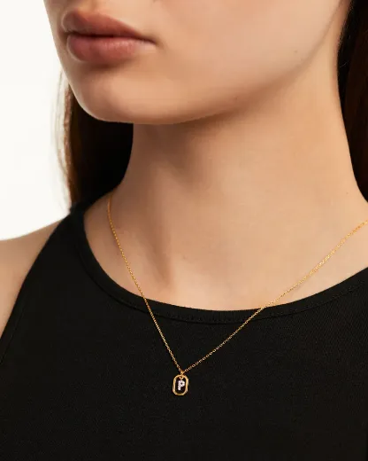 Picture of Mini Letter P Necklace 