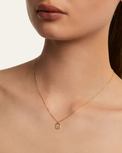 Picture of Mini Letter R Necklace 