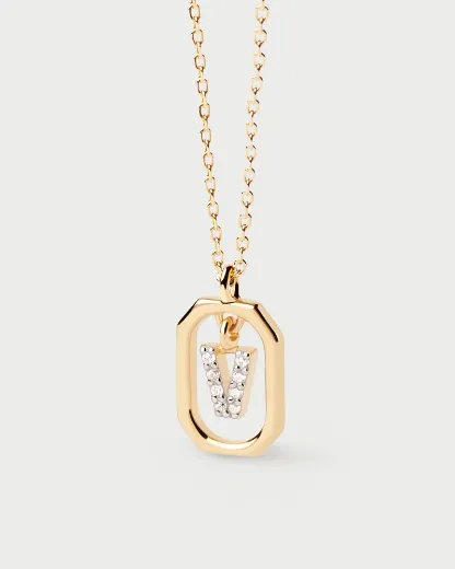 Picture of Mini Letter V Necklace 