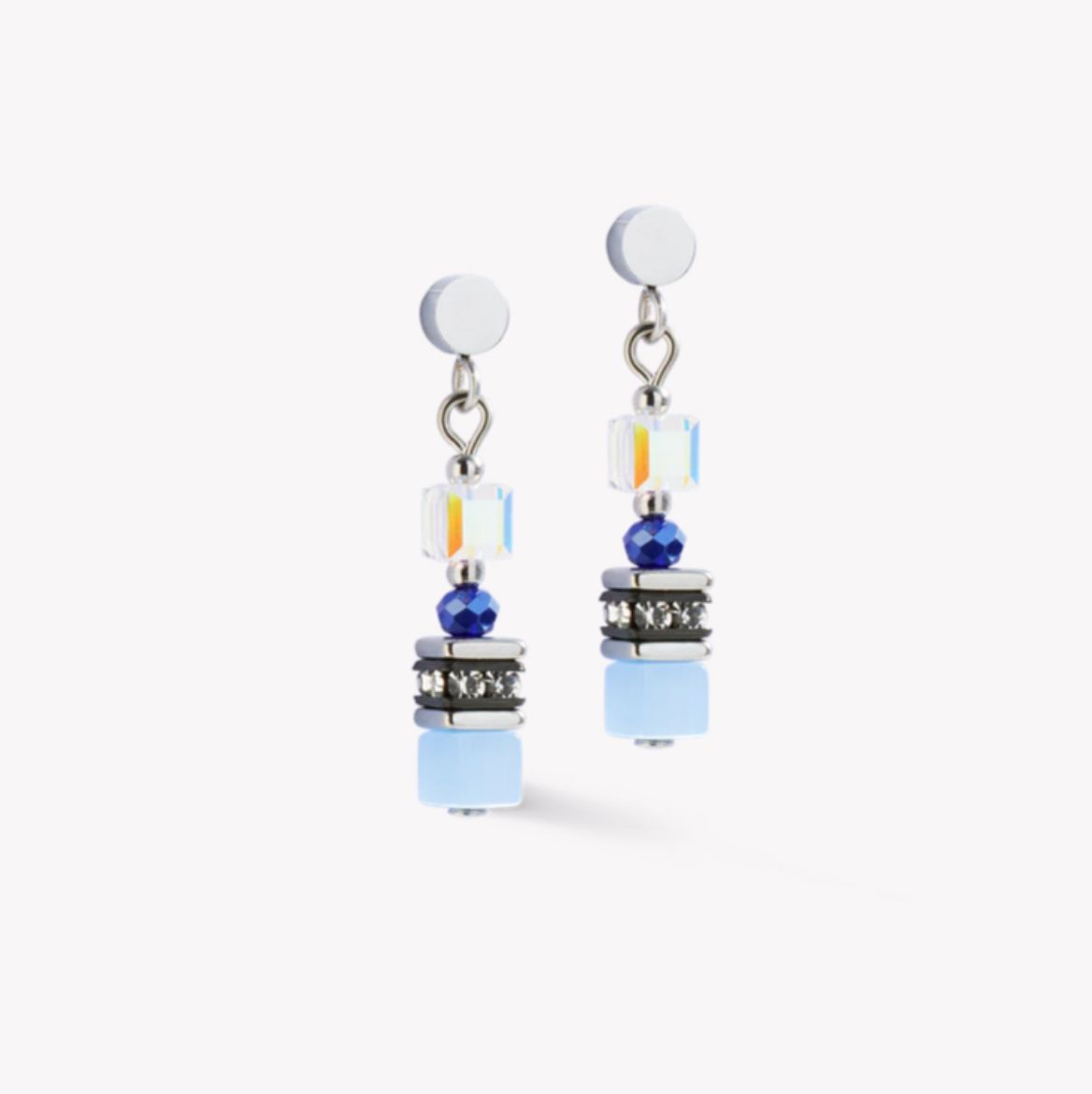 Picture of Earrings Mini Cubes blue