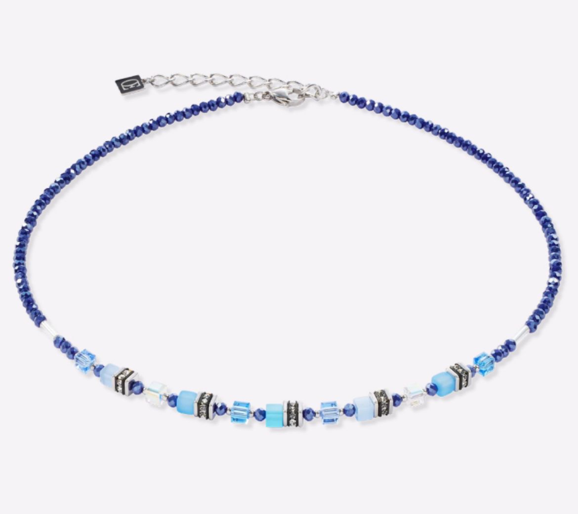 Picture of Necklace Mini Cubes blue