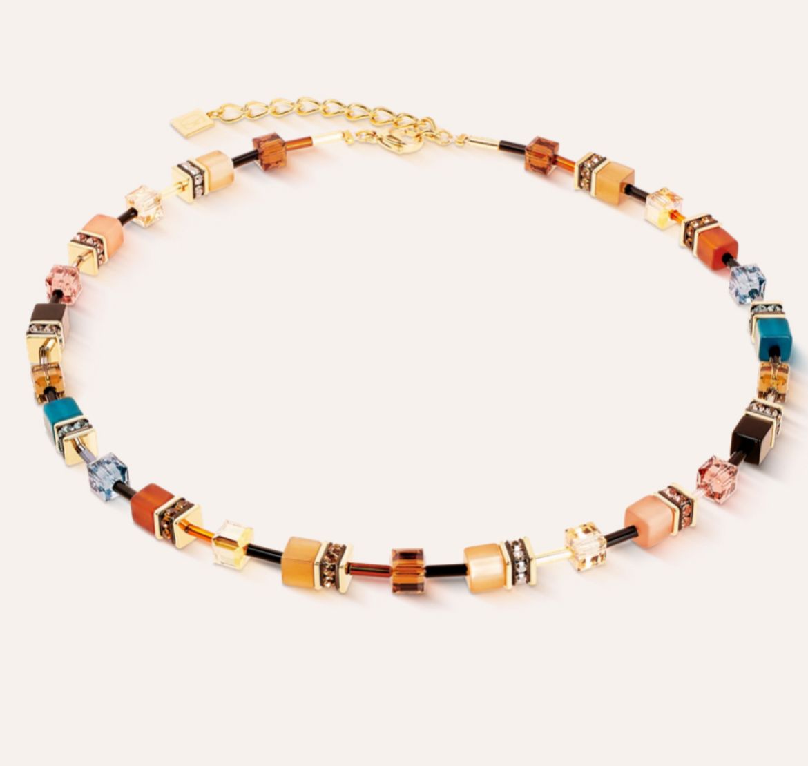 Picture of GeoCUBE® Iconic necklace Earth Mirage gold
