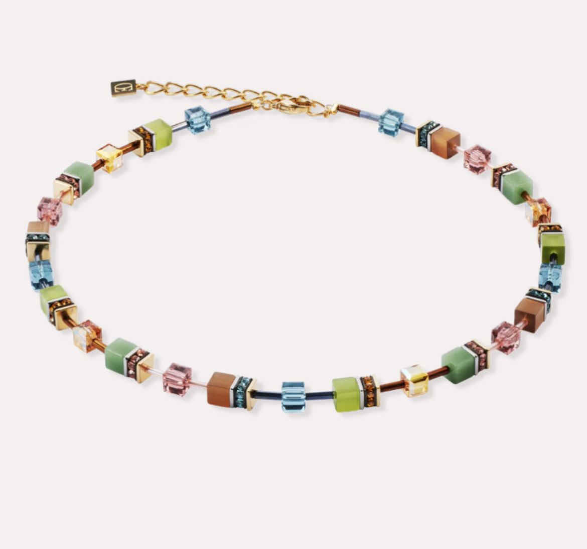 Picture of GeoCUBE® Iconic necklace Forest bicolor