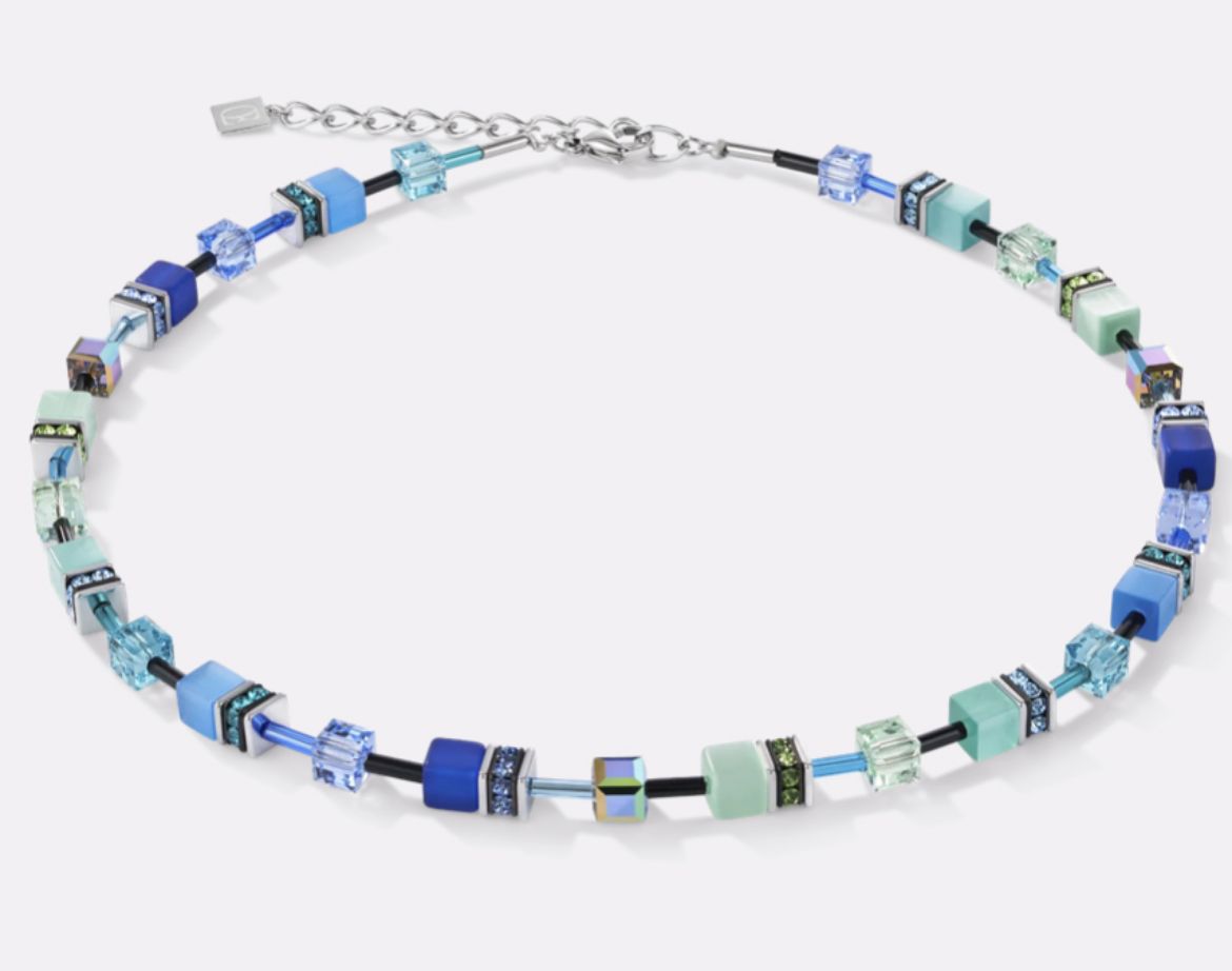 Picture of GeoCUBE® Necklace blue-green