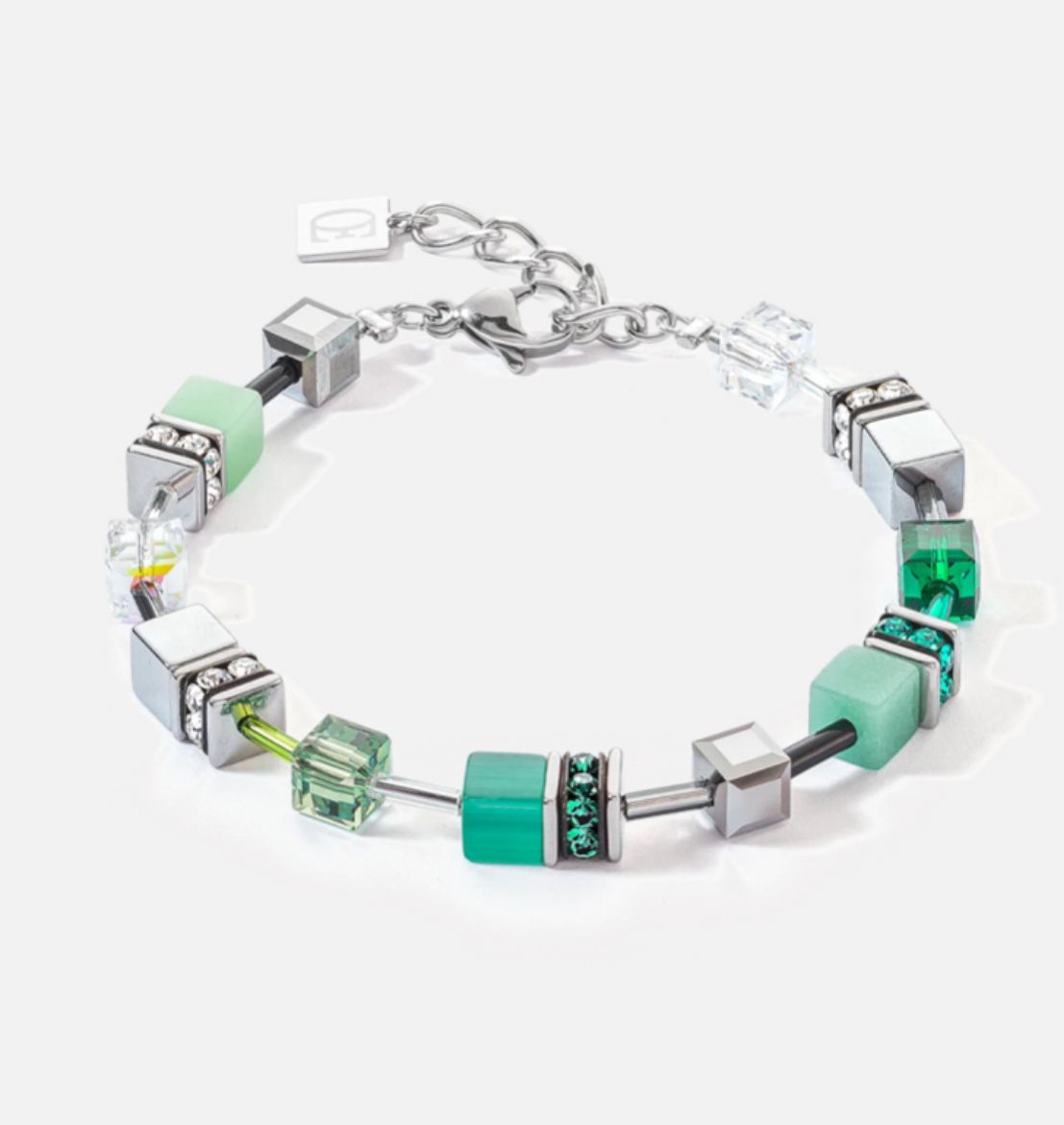 Picture of GeoCUBE® Iconic bracelet silver-green