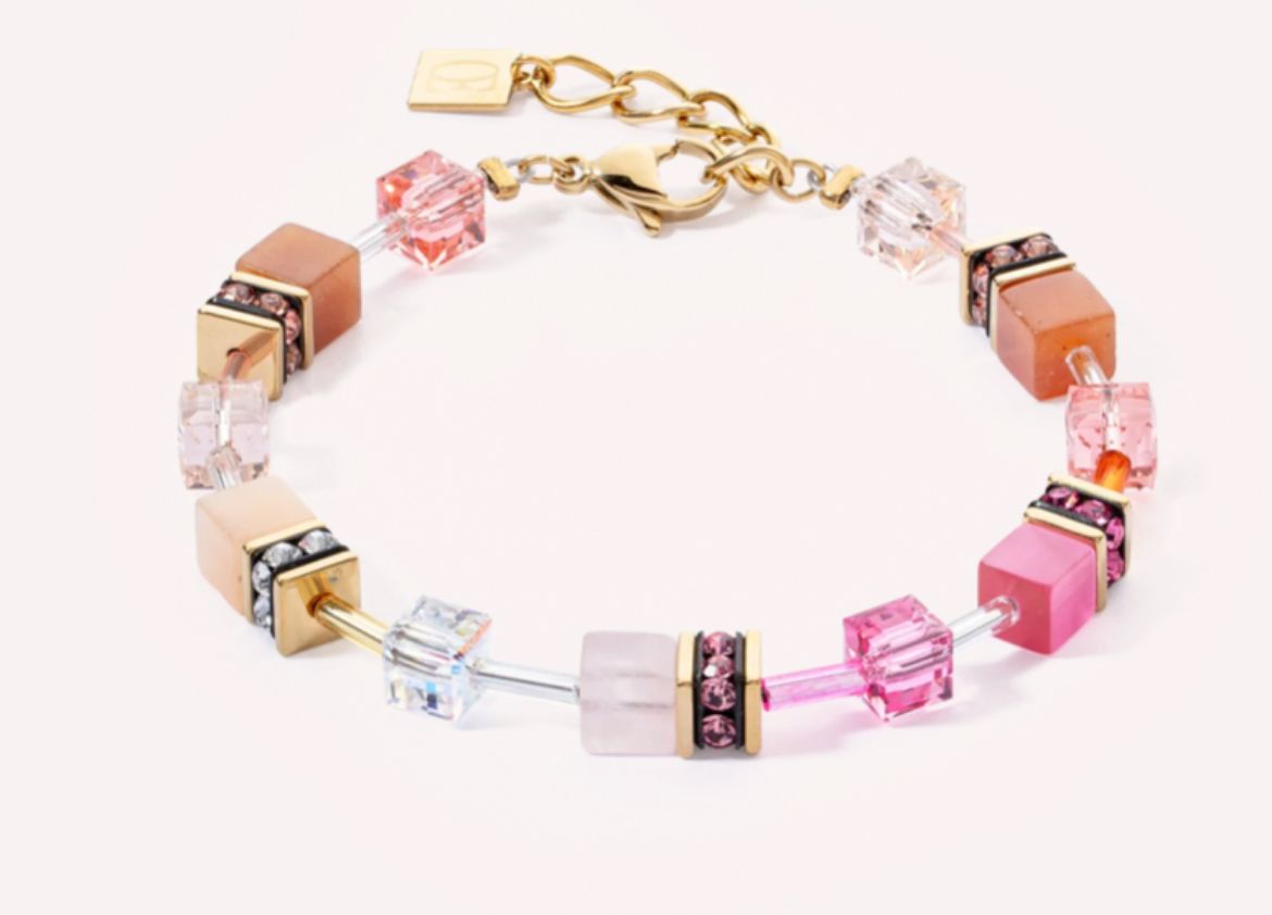 Picture of GeoCUBE® Iconic Precious bracelet rose-orange