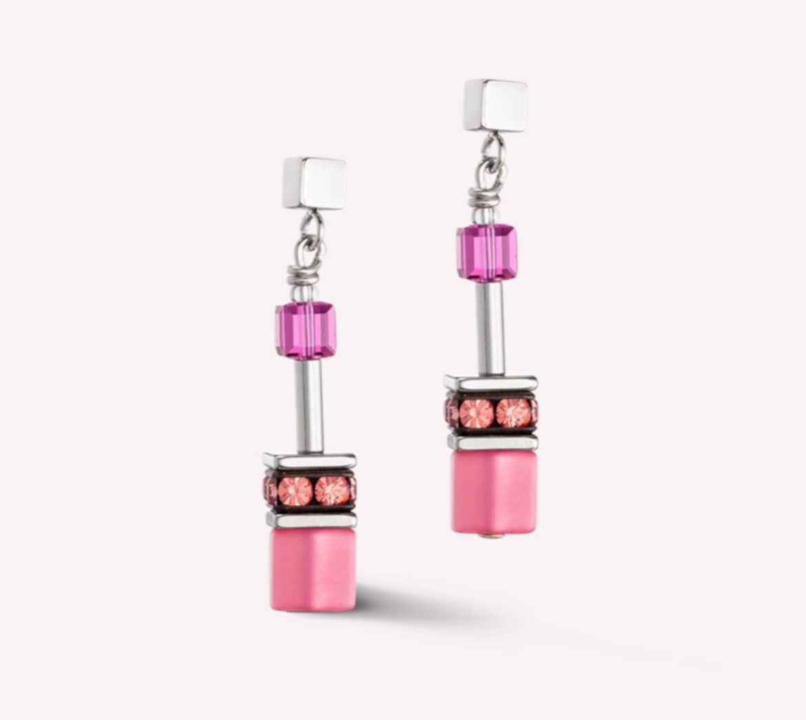 Picture of GeoCUBE® Iconic earrings Viva Magenta