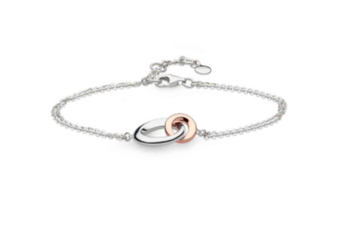 Picture of Bevel Cirque Link Blush Twin Chain Bracelet