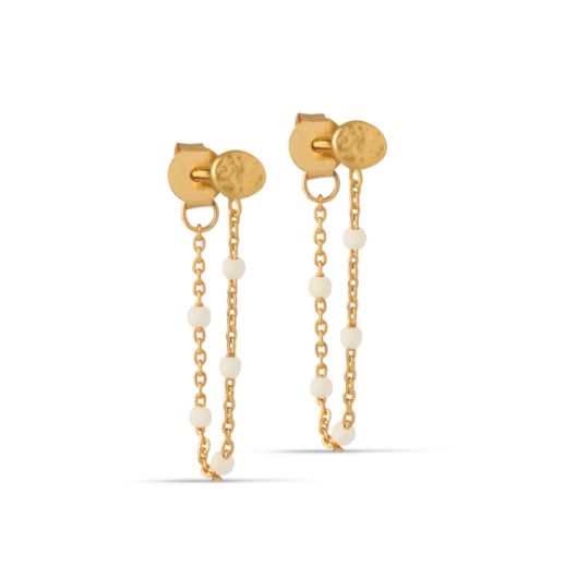 Picture of White Enamel Lola Earrings