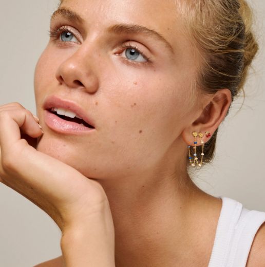 Picture of White Enamel Lola Earrings