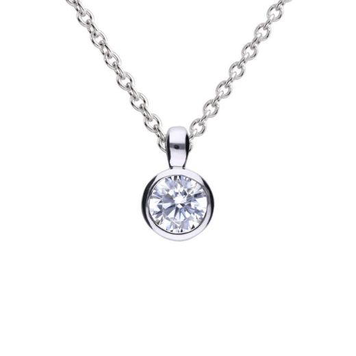 Picture of Bezel Set Cubic Zirconia Stone 0.25ct - 2ct Pendants 