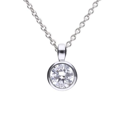 Picture of Bezel Set Cubic Zirconia Stone 0.25ct - 2ct Pendants 