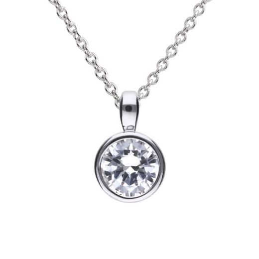 Picture of Bezel Set Cubic Zirconia Stone 0.25ct - 2ct Pendants 