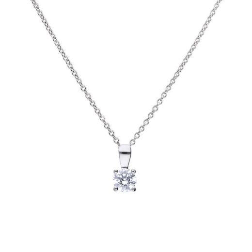 Picture of Four Claw Set Cubic Zirconia 0.25ct-2cts Pendants  