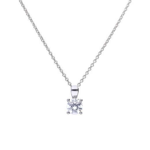 Picture of Four Claw Set Cubic Zirconia 0.25ct-2cts Pendants  
