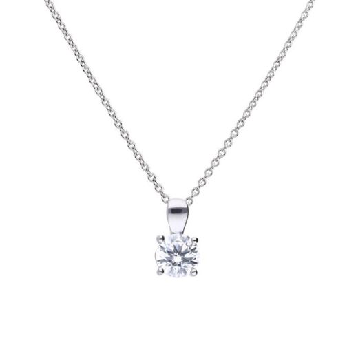 Picture of Four Claw Set Cubic Zirconia 0.25ct-2cts Pendants  
