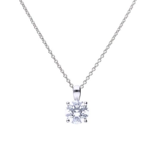 Picture of Four Claw Set Cubic Zirconia 0.25ct-2cts Pendants  