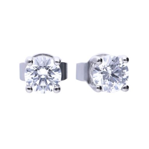 Picture of Four Claw Set Cubic Zirconia 0.25ct-2cts Ear Studs