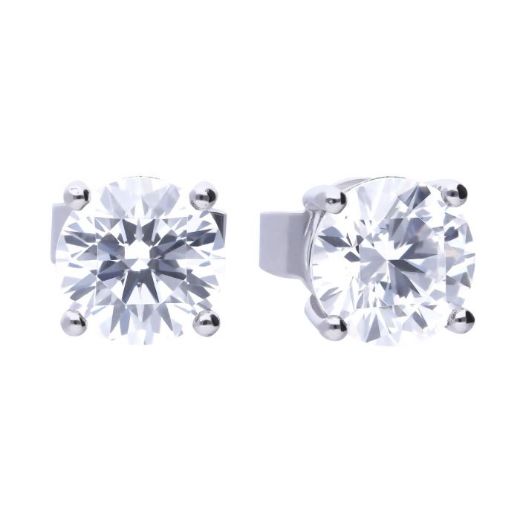 Picture of Four Claw Set Cubic Zirconia 0.25ct-2cts Ear Studs