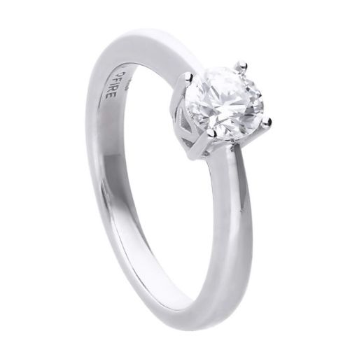 Picture of Four Claw Set Cubic Zirconia 0.25ct-2cts Rings