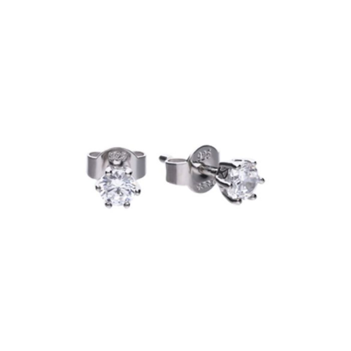 Picture of Six Claw Set Cubic Zirconia 0.25ct-2cts Ear Studs 