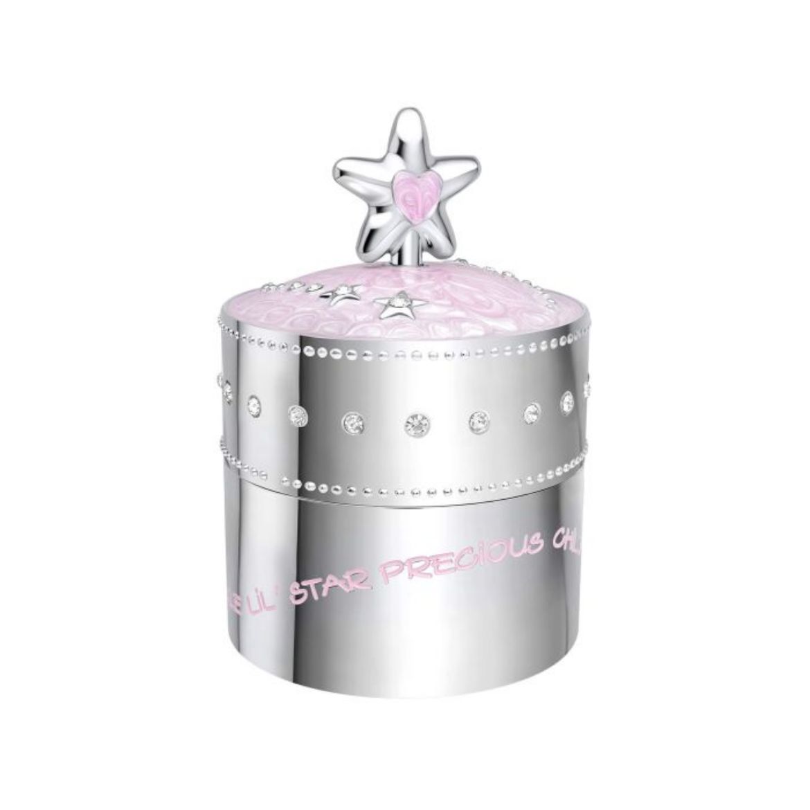 Picture of Pink Star Music Trinket Box with Crystal