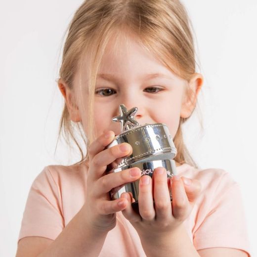 Picture of Pink Star Music Trinket Box with Crystal