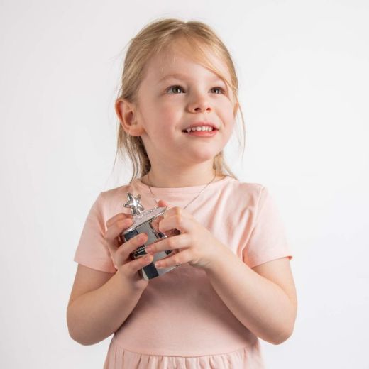 Picture of Pink Star Music Trinket Box with Crystal
