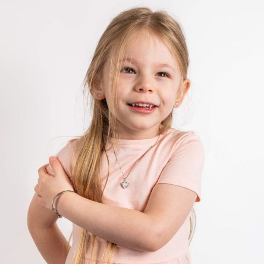 Picture of Mother of Pearl Heart Locket with Diamond