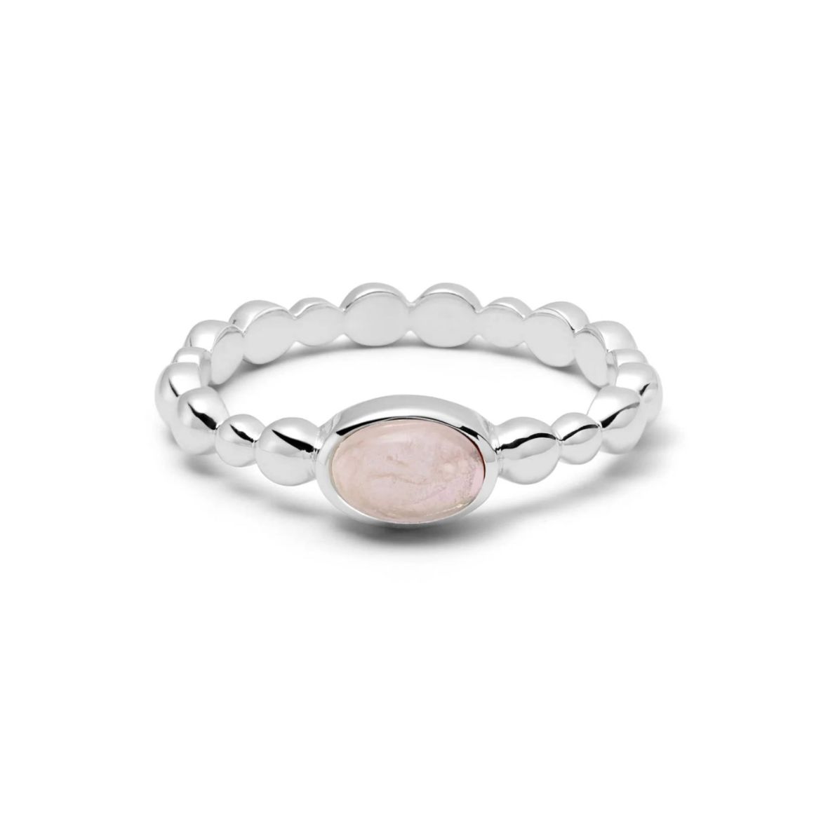 Picture of Rose Quartz Healing Stone Bobble Ring
